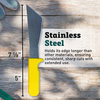 Stainless Steel Lettuce Knife with Yellow Handle