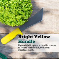 Stainless Steel Lettuce Knife with Yellow Handle