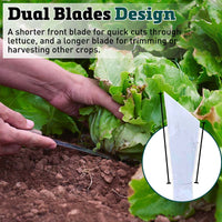 Stainless Steel Lettuce Knife with Yellow Handle