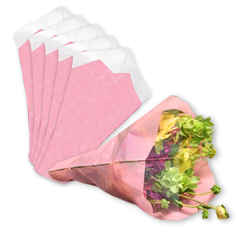 Tissue-Look Bouquet Sleeves (Pink Small)