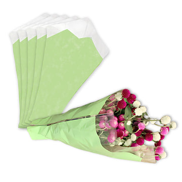 Tissue-Look Bouquet Sleeves (Green Small)