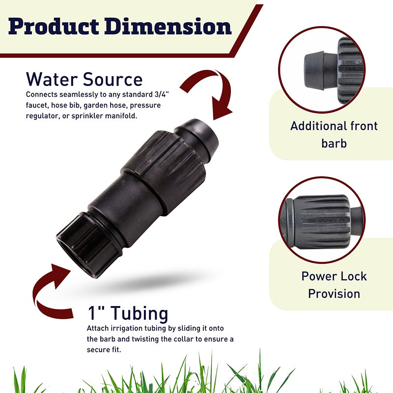 3/4 in. Female Hose to 1 in. Main Line Adaptor