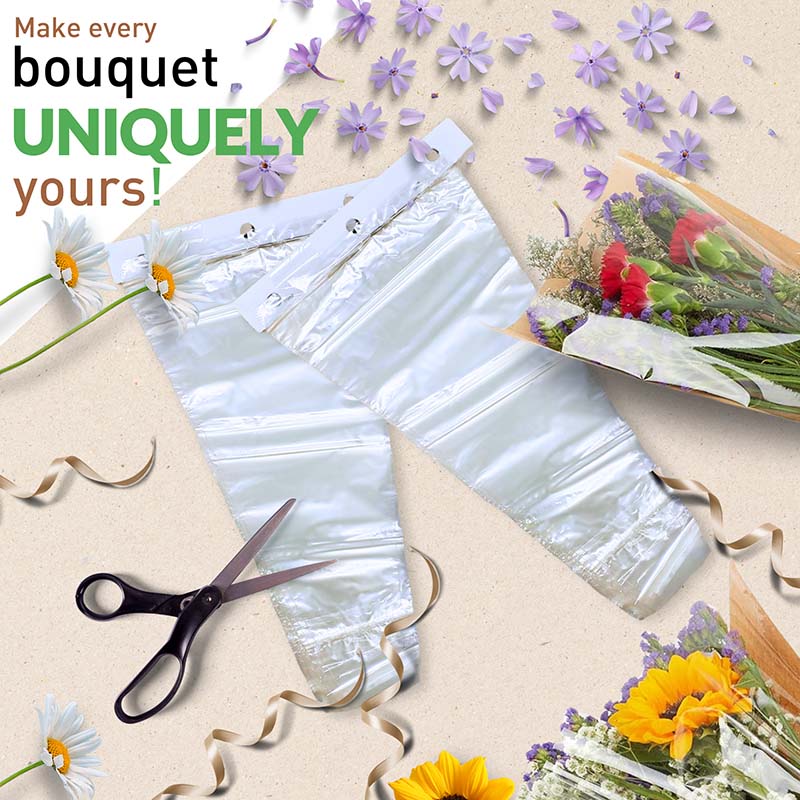 Medium Sealed Bottom Bouquet Sleeves