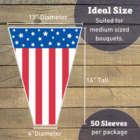 Stars and Stripes Bouquet Sleeves