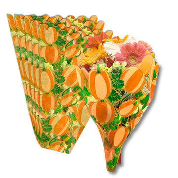 Pumpkin Print Bouquet Sleeves