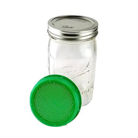 1 Quart Mason Jar and Sprouting Lid Combo