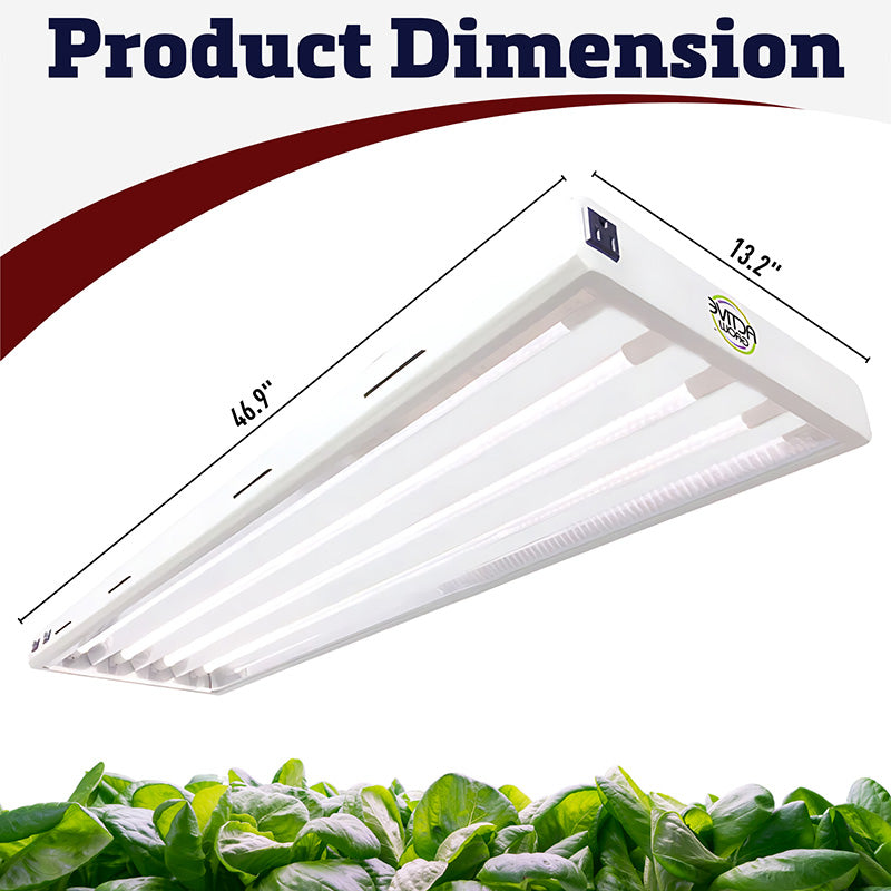 4’ Active Grow 4 Tube Wide Spectrum T5 HO LED Light Fixture