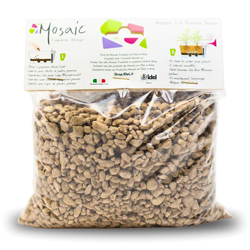 Mosaic Planter Pumice Stones