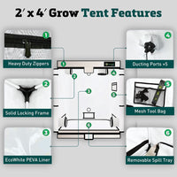 Walden 2' x 4' Indoor Grow Tent