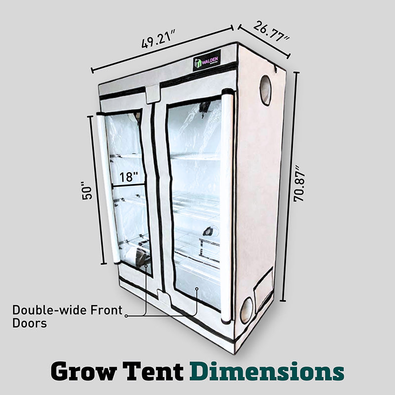 Walden 3-Tier LED Microgreen Grow Tent Kit