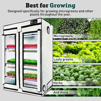 Walden 3-Tier LED Microgreen Grow Tent Kit