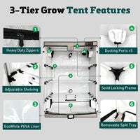 Walden 3-Tier LED Seed Starting Kit