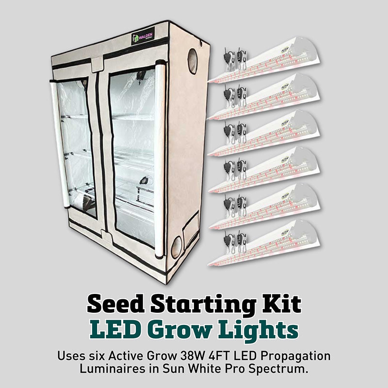 Walden 3-Tier LED Seed Starting Kit