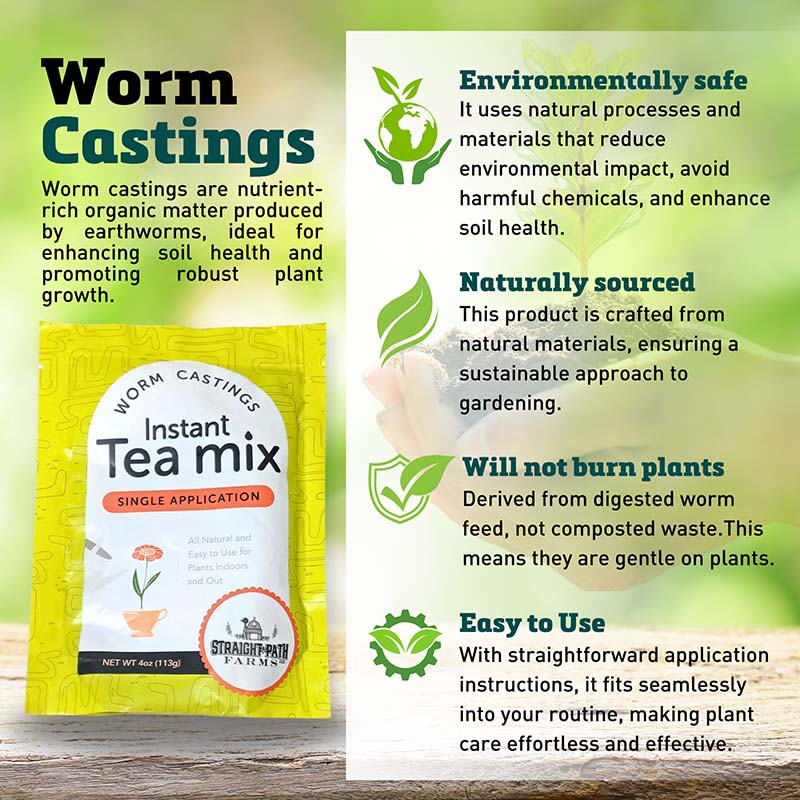 Worm Castings Instant Tea Mix 4 oz.