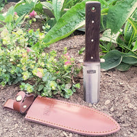 Harris Seeds Soil Hori Knife w/Leather Sheath