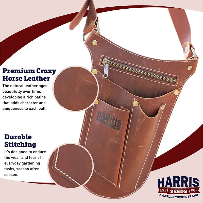 Harris Seeds Leather Tool Belt/Pouch