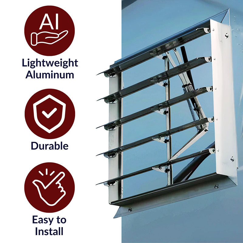 High Tunnel 30" Vent With Automatic Opener